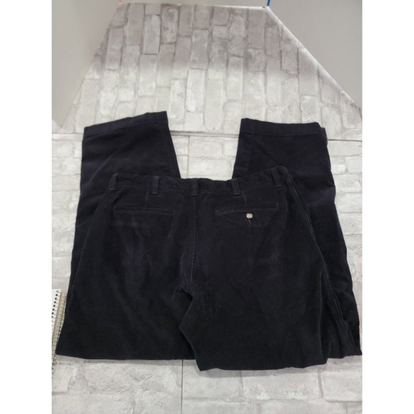 LL Bean Men's Black Corduroy Pants Size 40 x 32 Classic Fit OABR5 Casual Cotton - Picture 7 of 16